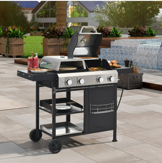 "2-in-1 Grill & Griddle Combo — The Ultimate Outdoor Cooking Surface"